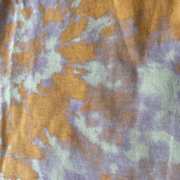 Cat & Jack girls M orange & purple watercolor print stretchy sleeveless tank top - Picture 6 of 7